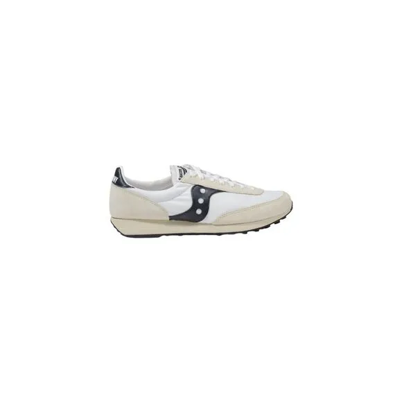 Saucony Leather and Fabric Lace-Up Sneakers Men White