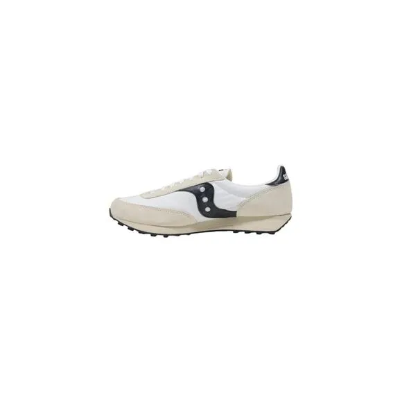 Saucony Leather and Fabric Lace-Up Sneakers Men White