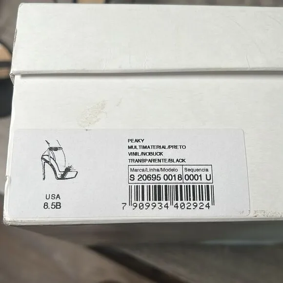 Schutz PEAKY NUBUCK &amp; VINYL SANDAL Shoes
