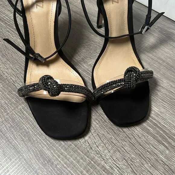 Schutz PEAKY NUBUCK &amp; VINYL SANDAL Shoes