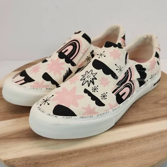 SeaVees Daniella Manini Breast Cancer Awareness Shoes Women's Size 8