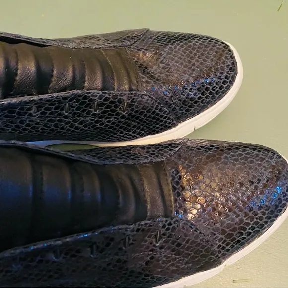 SESTO MEUCCI Cupid (Denim Dylan/Black Nappa) Women's Shoes Rhinestone