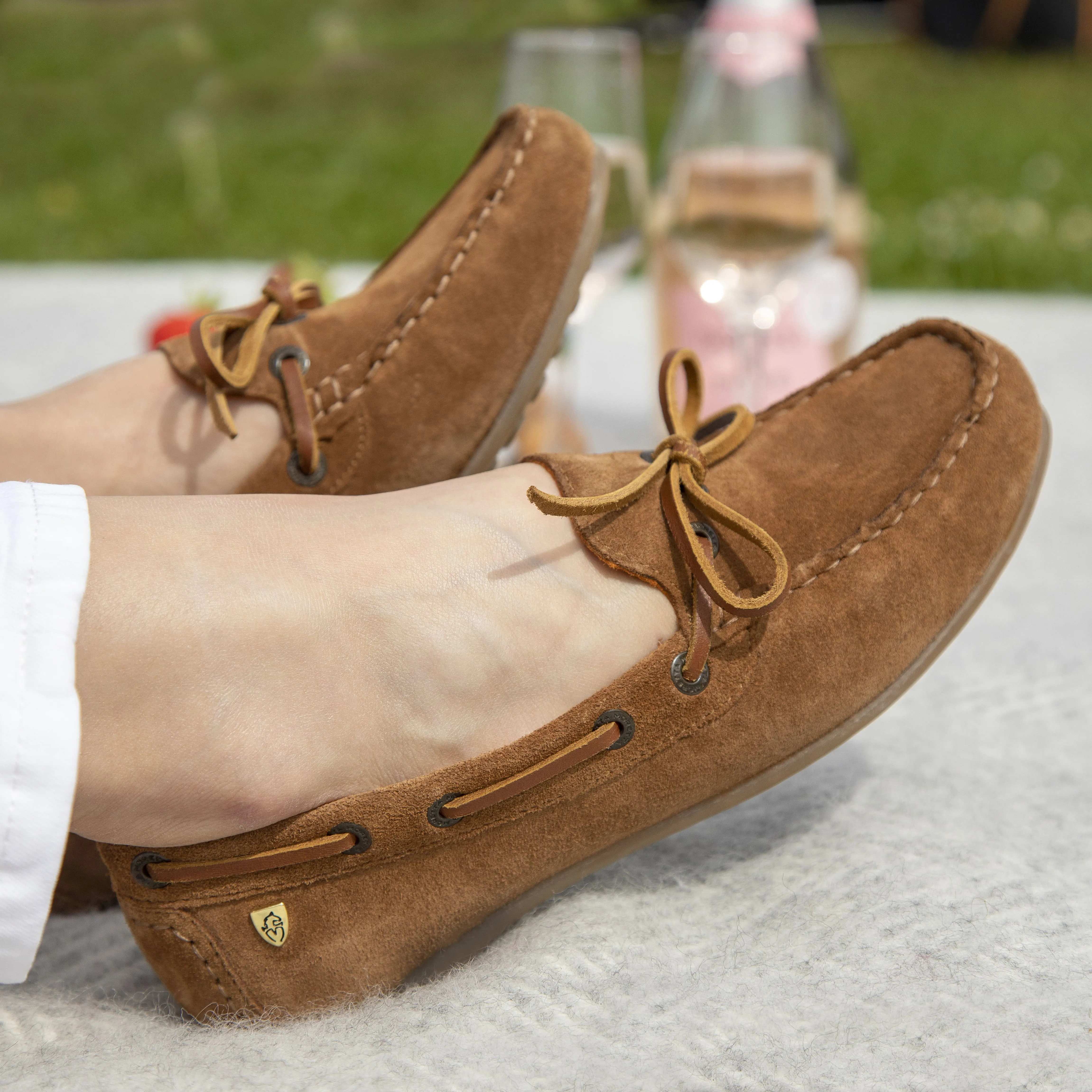 Shires Moretta Sofia Tan Moccasins