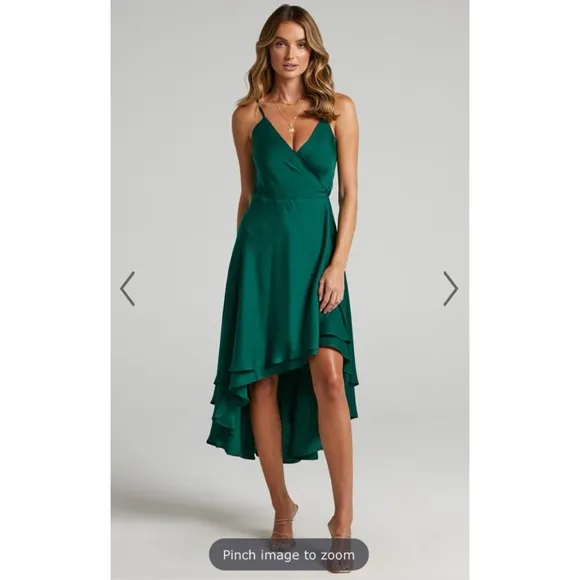 Showpo. Between Fantasy Midi High Low Wrap Dress