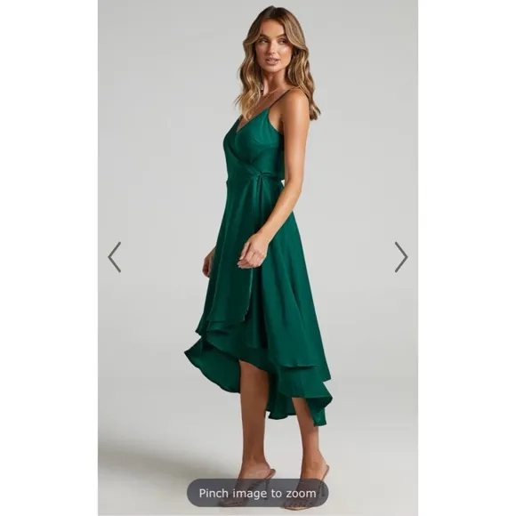 Showpo. Between Fantasy Midi High Low Wrap Dress