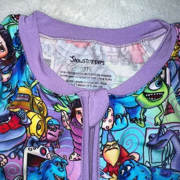 Showstoppers Monster Inc Bamboo Shorty