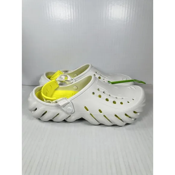 Size 12 Crocs Echo Clog Moonlight Men Slip On Casual LifeStlye Sandal 207937-1NK
