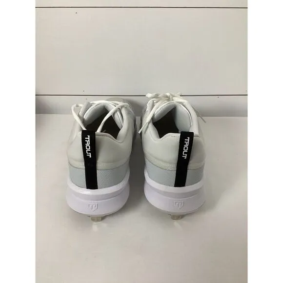 Size 14 - Nike Force Zoom Trout 9 White Black Men's Athletic Shoes Sports Cleats