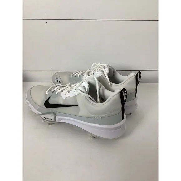 Size 14 - Nike Force Zoom Trout 9 White Black Men's Athletic Shoes Sports Cleats