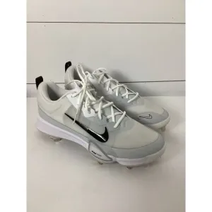 Size 14 - Nike Force Zoom Trout 9 White Black Men's Athletic Shoes Sports Cleats