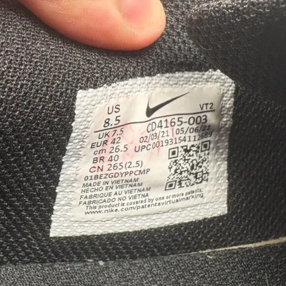 Size 8.5 - Nike Air Max Excee Black Dark Grey
