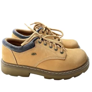 Skechers Chunky Lug Sole Oxfords Womens Shoe Sz 7.5   Grunge Tan Leather Y2K 90s