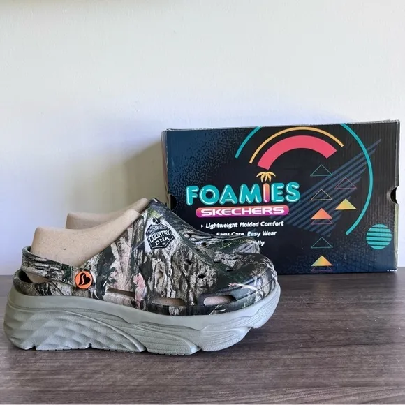 Skechers Foamies Mossy Oak Country DNA Slip On Women's Clog Size 9 #B1608