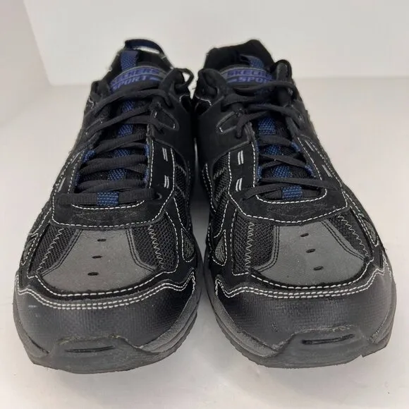 Skechers Mens 51080 Black Sports Memory Foam Lace Up Size 12 Running Shoes
