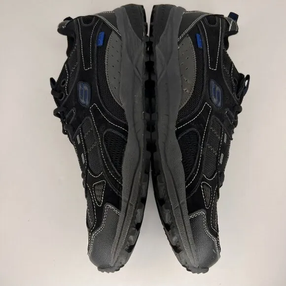 Skechers Mens 51080 Black Sports Memory Foam Lace Up Size 12 Running Shoes