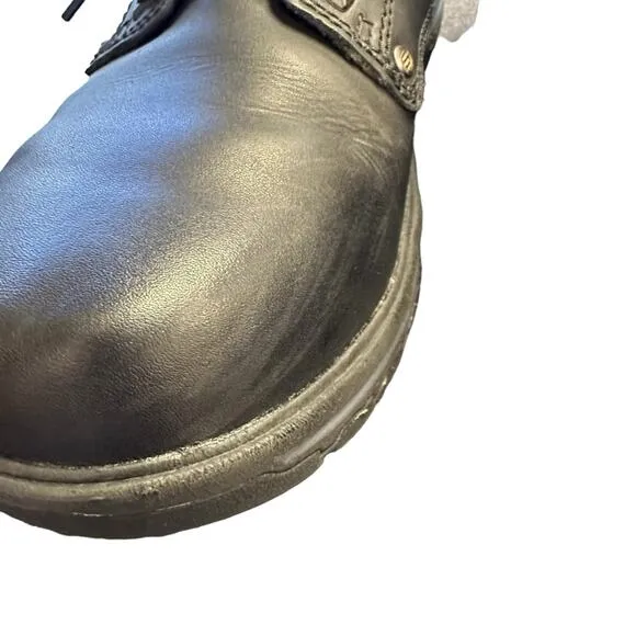 Skechers Rilar Lace Up Plain Toe Casual Shoes Size 12 Black Relaxed Fit