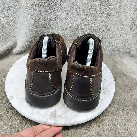 Skechers Shoes Womens Size 9 Brown Leather Vintage Chunky Lace Up Boots *Read*