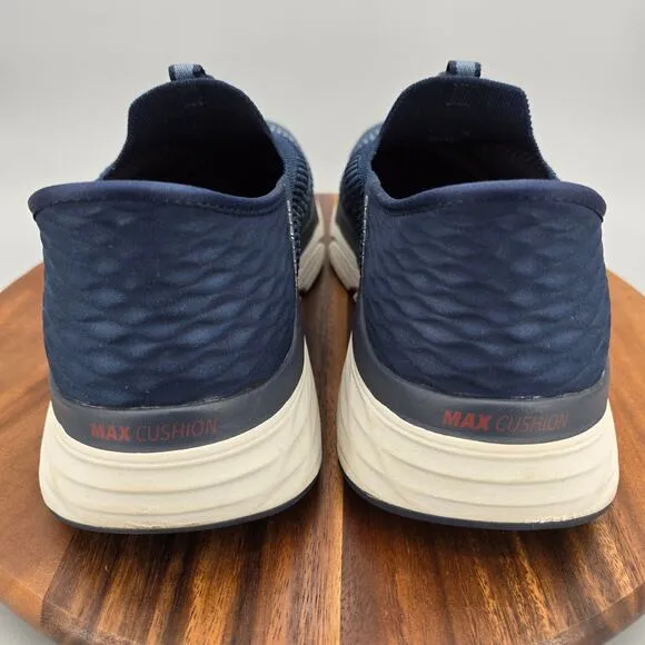 Skechers Slip Ins Max Cushioning Shoes Men's 12 Extra Wide Navy Blue Sneakers