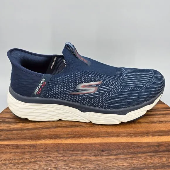 Skechers Slip Ins Max Cushioning Shoes Men's 12 Extra Wide Navy Blue Sneakers