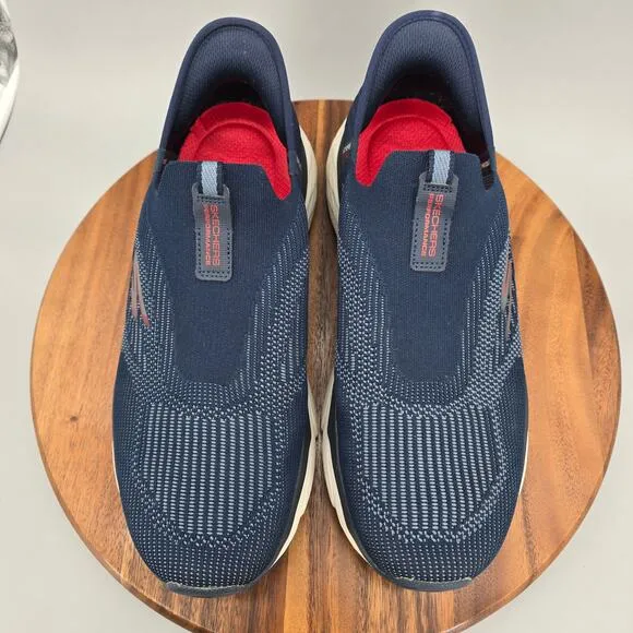 Skechers Slip Ins Max Cushioning Shoes Men's 12 Extra Wide Navy Blue Sneakers
