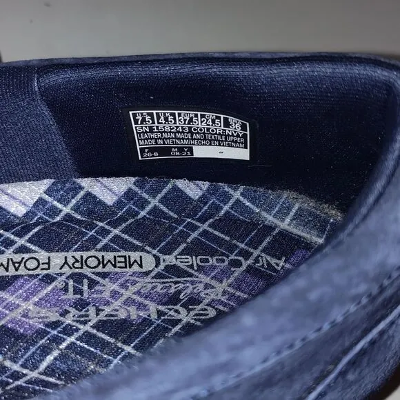 Skechers  Suede Slip-On Shoes Navy  loafers size 7.5