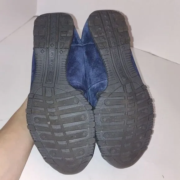 Skechers  Suede Slip-On Shoes Navy  loafers size 7.5