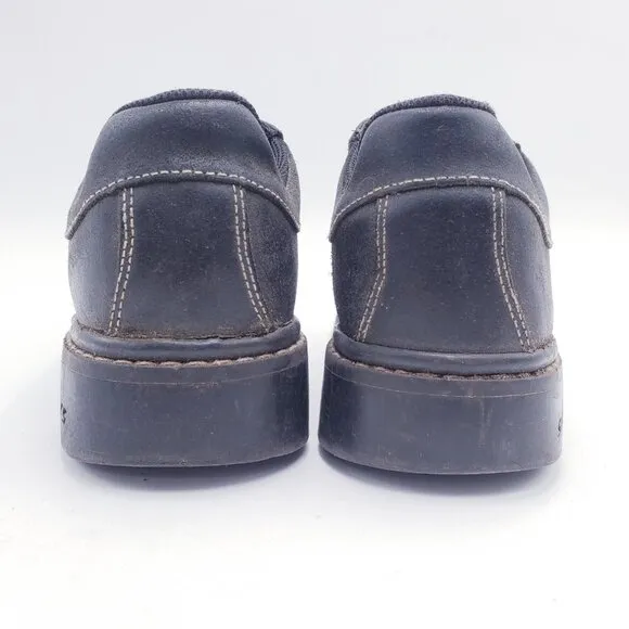 Skechers Vintage Y2K 90s Shoes Women's 7 Brown Leather Chunky Platform Oxford