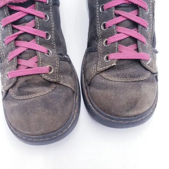 Skechers Vintage Y2K 90s Shoes Women's 7 Brown Leather Chunky Platform Oxford