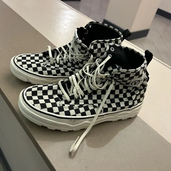 Sneakers Size 13 men’s vans off the wall checkered Like new-rare!Chunky hightop
