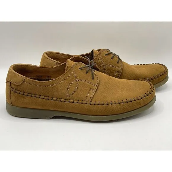 Soldini Mens Lace Up Leather Shoes Brown Size 10‎ Moccasins
