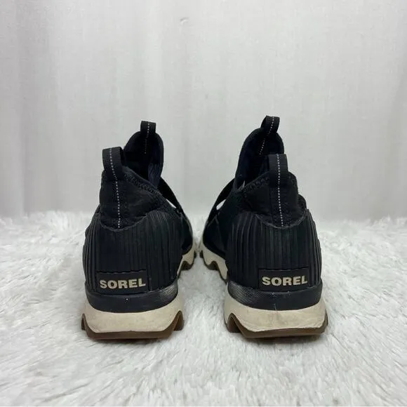 SOREL / Kinetic black high top adjustable strap sneaker shoes / 7.5