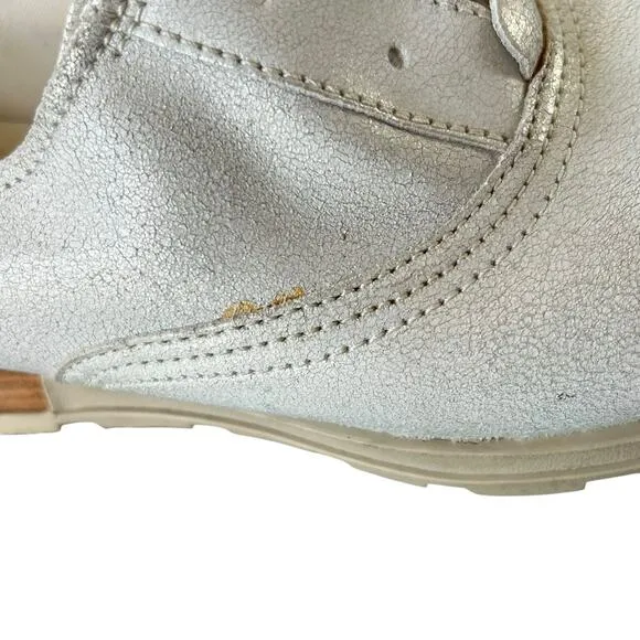 Sorel Major Oxford Shoes 8 Sea Salt White Slip On Cap Toe Leather Loafer Classic