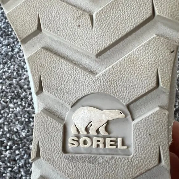 Sorel Major Oxford Shoes 8 Sea Salt White Slip On Cap Toe Leather Loafer Classic