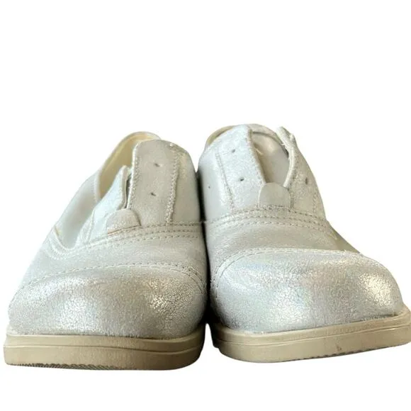 Sorel Major Oxford Shoes 8 Sea Salt White Slip On Cap Toe Leather Loafer Classic