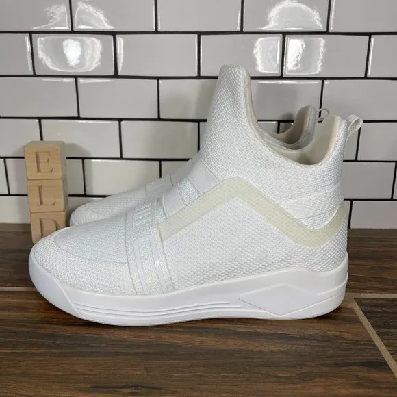 Soulsfeng Skytrack Mens Size EU 42.5 Shoes White Mesh Knit High Top Sneakers