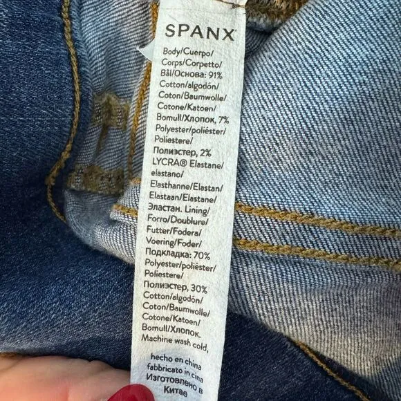 SPANX Straight Leg Jeans Vintage Indigo 20356R Size Small