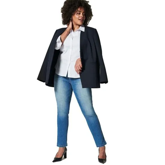 SPANX Straight Leg Jeans Vintage Indigo 20356R Size Small