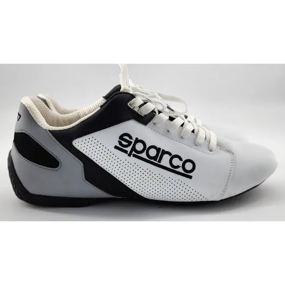 Sparco SL-17 Men's Sports Trainers Driving Shoes White/Gray/Black Eur 46 US 11.5
