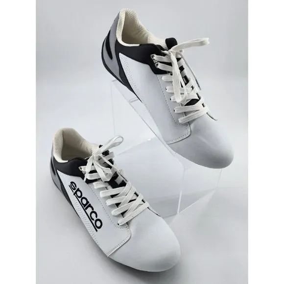 Sparco SL-17 Men's Sports Trainers Driving Shoes White/Gray/Black Eur 46 US 11.5
