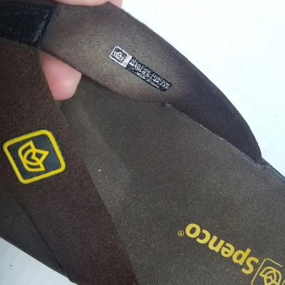 SPENCO MEN'S BROWN FLIP FLOP SANDALS SIZE 10