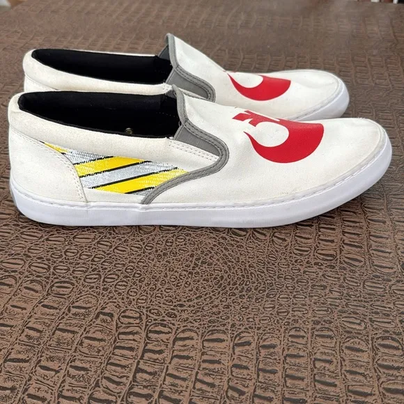 Sperry Star Wars Rebel Alliance Slip-On Sneakers White Red Yellow Size 11.5