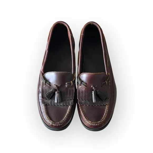 Sperry Top-Sider ™ ® ✌︎︎ Kiltie Tassel Leather Boat Deck Shoes ✌︎︎ Brown 11.5