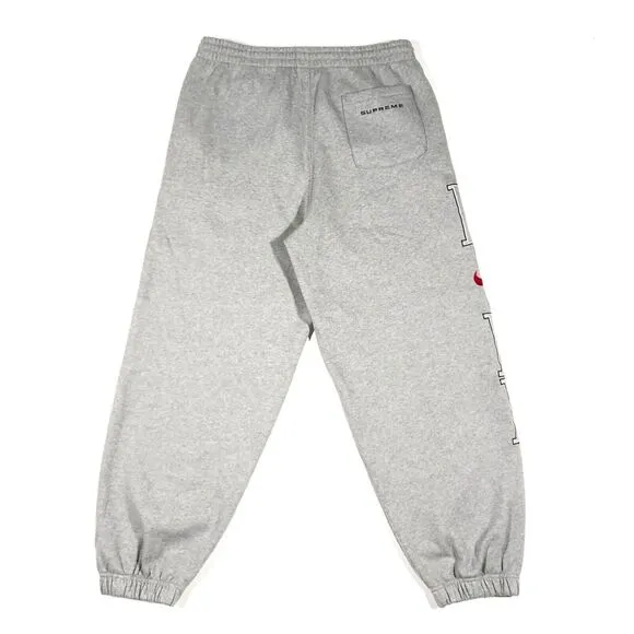 SS24 Supreme Nike Sweatpants Bottoms Heather Grey Size Medium M Streetwear B31