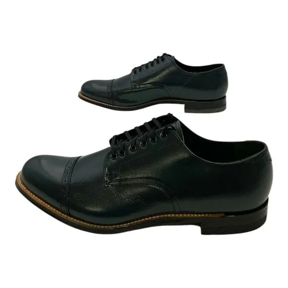 Stacy Adams Madison Cap Toe Oxford Dress Shoes Black Leather US Men's Size 11D