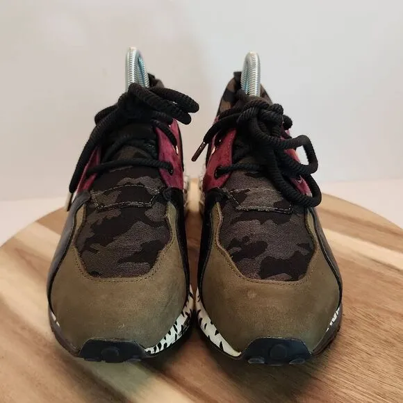 Steve Madden Cliff Sneakers Women's Size 8.5 Olive Multicolor/Camo