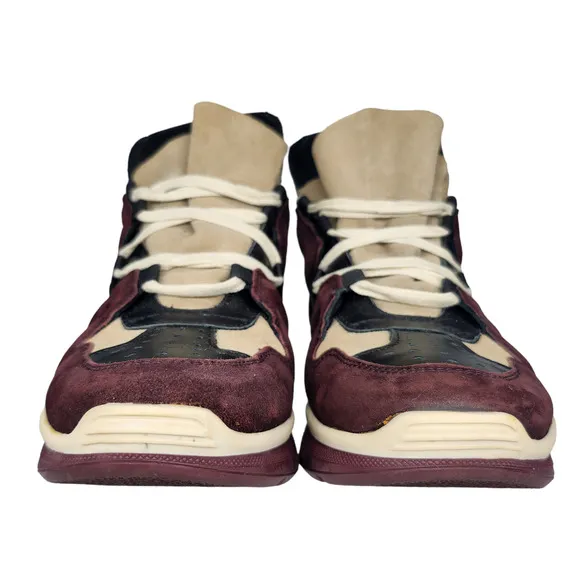 Steven by Steven Madden Shoes Womens 37 6.5 Chunky Tan Brown Faux Suede Sneakers