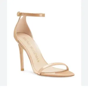 Stuart Weitzman Nudist Heel - brand new - size EU 40 US 9,5- nude patent leather