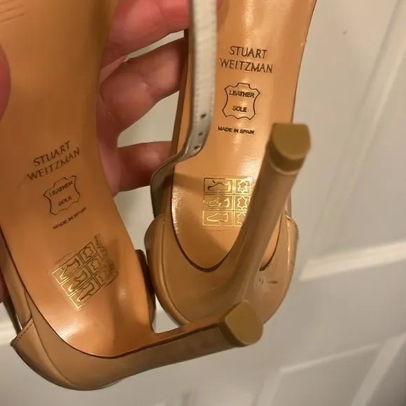 Stuart Weitzman Nudist Heel - brand new - size EU 40 US 9,5- nude patent leather