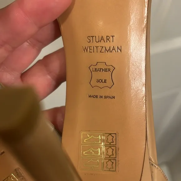 Stuart Weitzman Nudist Heel - brand new - size EU 40 US 9,5- nude patent leather
