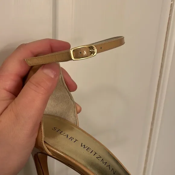 Stuart Weitzman Nudist Heel - brand new - size EU 40 US 9,5- nude patent leather